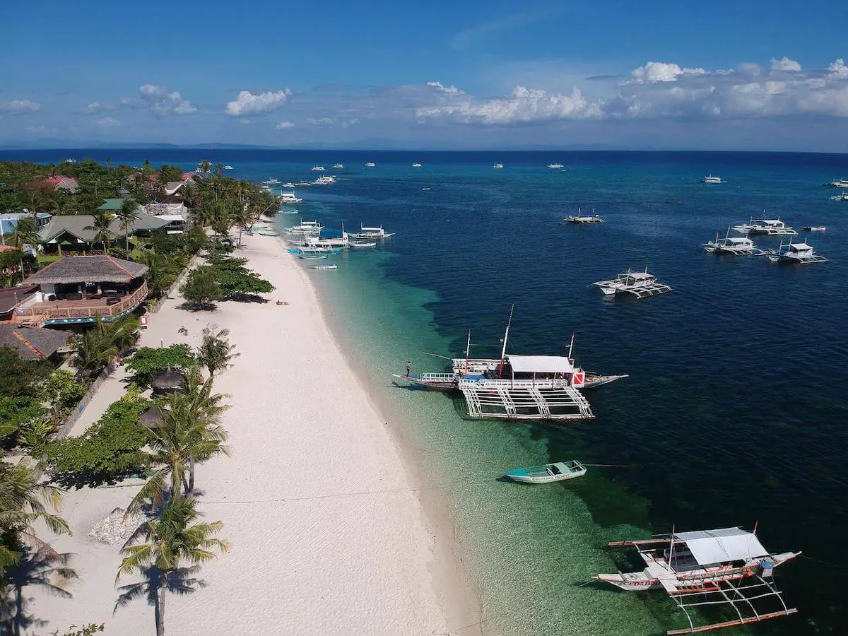 Bounty Beach in Malapascua Island