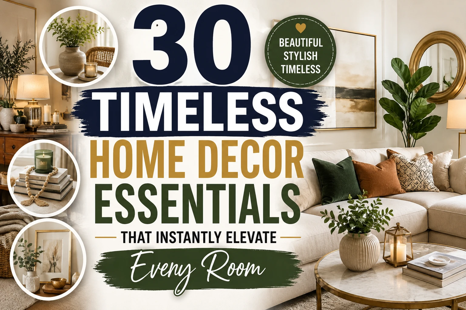 30 Timeless Home Decor Essentials That Instantly Elevate Every Room