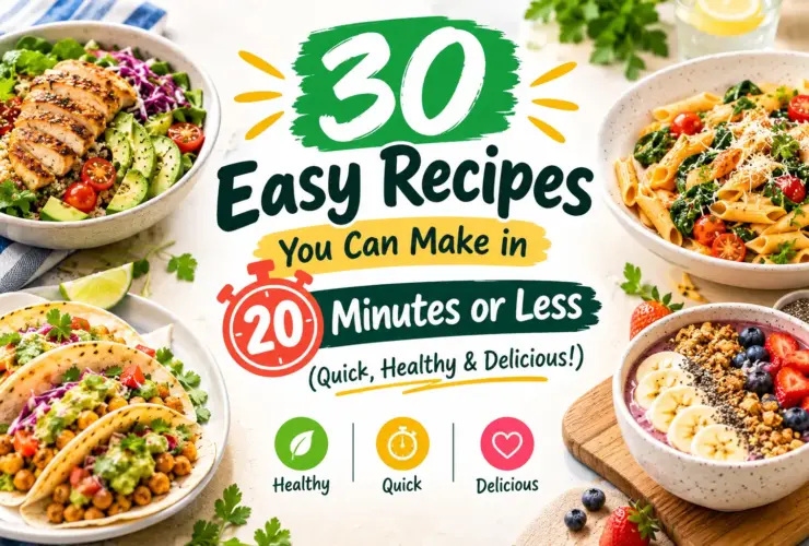 30 Easy Recipes You Can Make in 20 Minutes or Less