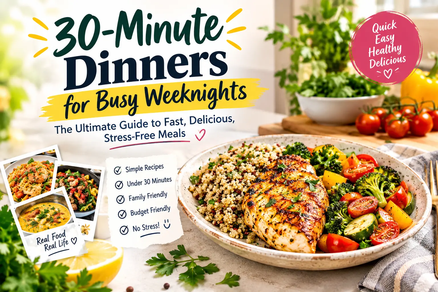 30-Minute Dinners for Busy Weeknights: The Ultimate Guide to Fast, Delicious, Stress-Free Meals 14 30-Minute Dinners for Busy Weeknights
