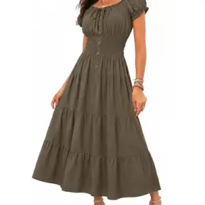 OSTOO Women's Summer Floral Wrap Dress