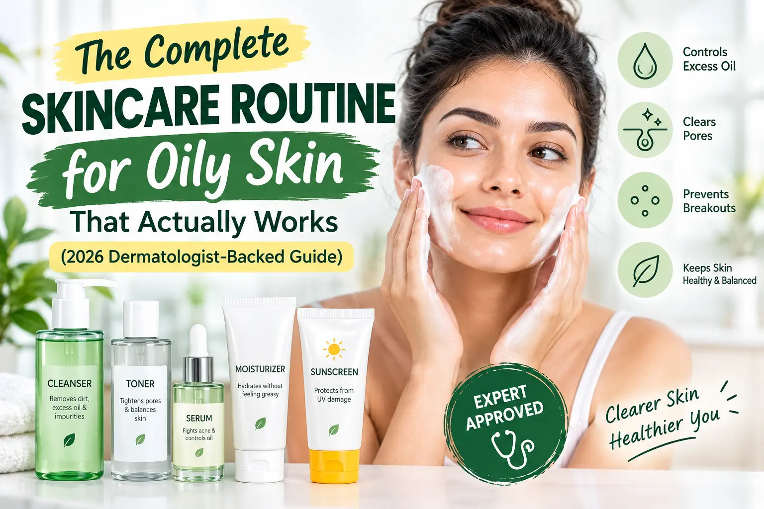 The Complete Skincare Routine for Oily Skin That Actually Works
